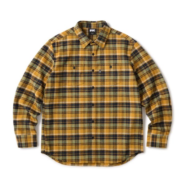 画像1: FTC " HEAVY PLAID NEL SHIRT " - YELLOW (1)