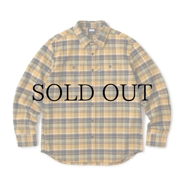 画像1: FTC " HEAVY PLAID NEL SHIRT " - YELLOW (1)