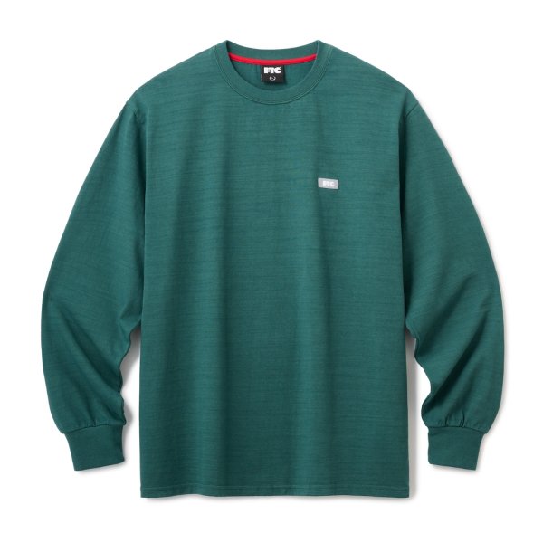 画像1: FTC " PIGMENT DYED SMALL LOGO L / S TOP " - GREEN (1)