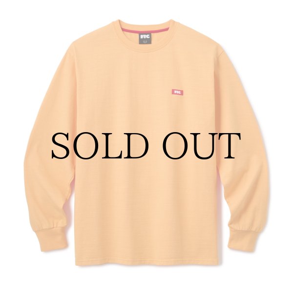 画像1: FTC " PIGMENT DYED SMALL LOGO L / S TOP " - ORANGE (1)