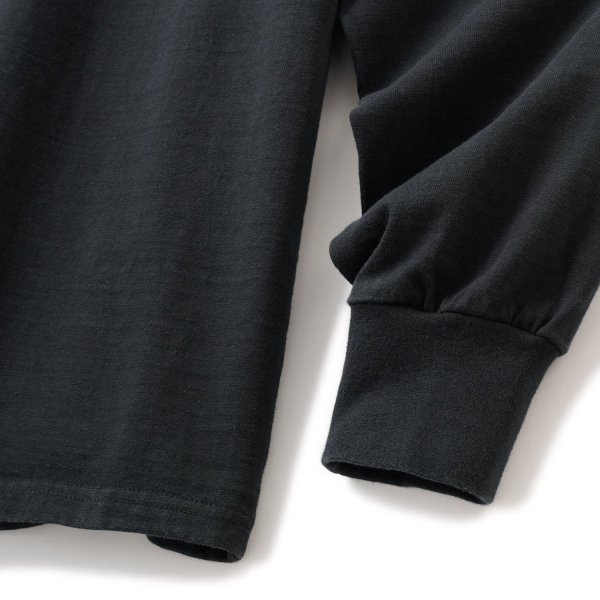 画像3: FTC " PIGMENT DYED SMALL LOGO L / S TOP " - BLACK (3)