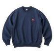 画像1: FTC " SMALL BOX LOGO CREW NECK " - NAVY (1)