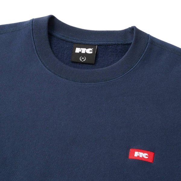 画像2: FTC " SMALL BOX LOGO CREW NECK " - NAVY (2)
