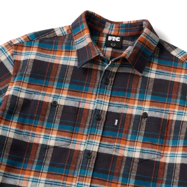 画像2: FTC " HEAVY PLAID NEL SHIRT " - ORANGE (2)