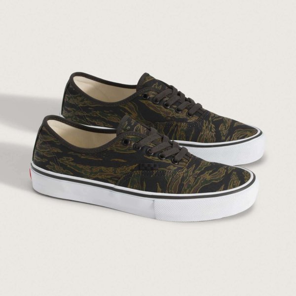 画像1: VANS " SKATE AUTHENTIC SHOE "- TIGER CAMO GREEN / BLACK［ USA企画  ］ (1)
