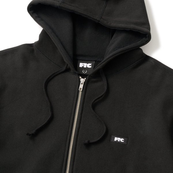 画像2: FTC " SMALL BOX LOGO ZIP UP HOODY " - BLACK (2)