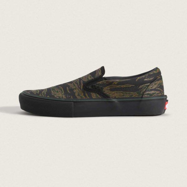 画像4: VANS " SKATE SLIP-ON SHOE "- TIGER CAMO GREEN / BLACK［ USA企画  ］ (4)
