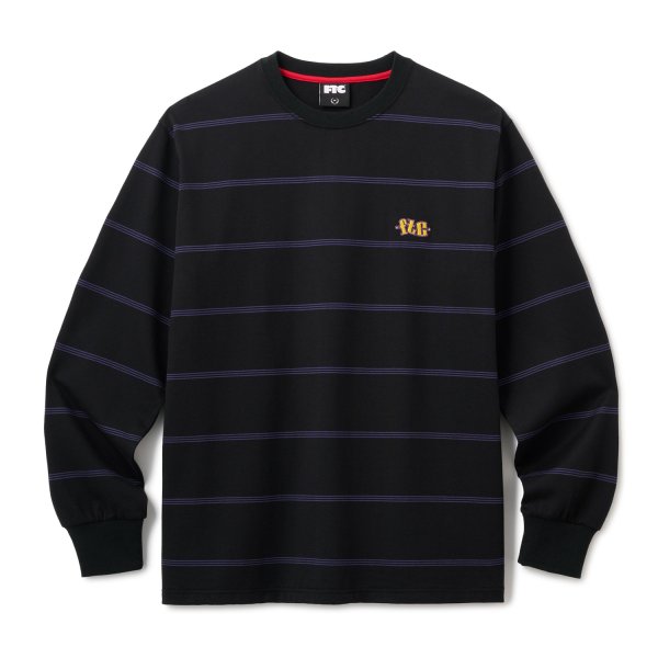 画像1: FTC "STRIPE LS TOP " - BLACK (1)
