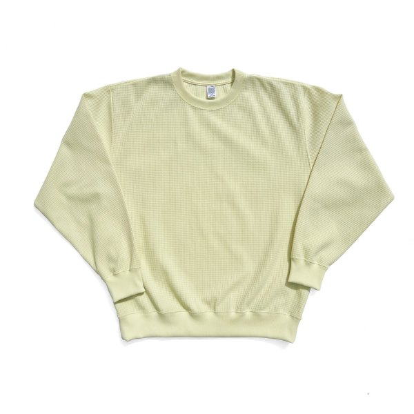 画像1: COMFORTABLE REASON " POLY WAFFLE SWEAT " - LEMONADE (1)