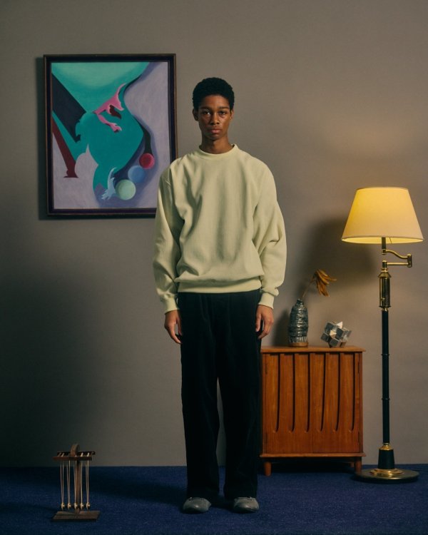 画像4: COMFORTABLE REASON " POLY WAFFLE SWEAT " - LEMONADE (4)