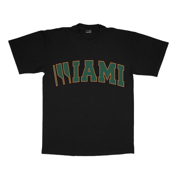 画像1: EDGLRD " MIAMI TEE " - BLACK (1)