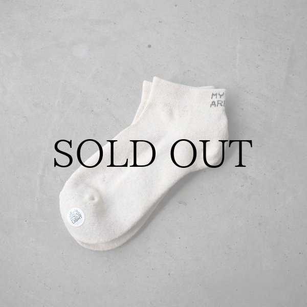 画像1: MY LOADS ARE LIGHT " LIGHTNESS ANKLE SOCKS " - LINEN BEIGE (1)