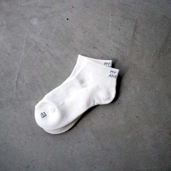 画像1: MY LOADS ARE LIGHT " LIGHTNESS ANKLE SOCKS " - CLEAN WHITE (1)