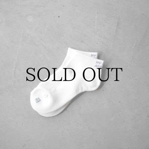 画像1: MY LOADS ARE LIGHT " LIGHTNESS ANKLE SOCKS " - CLEAN WHITE (1)