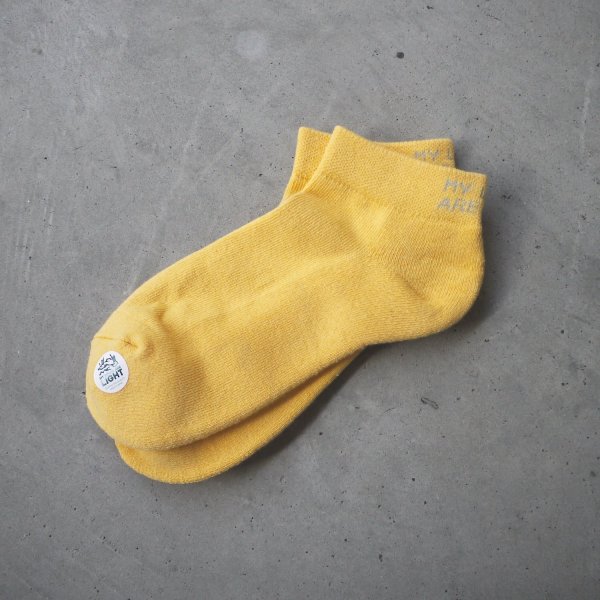 画像1: MY LOADS ARE LIGHT " LIGHTNESS ANKLE SOCKS " - LIGHT YELLOW (1)