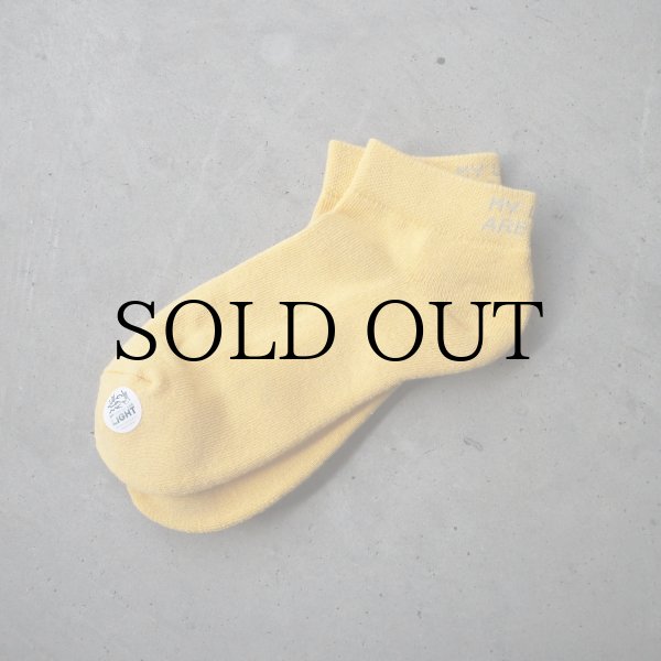 画像1: MY LOADS ARE LIGHT " LIGHTNESS ANKLE SOCKS " - LIGHT YELLOW (1)