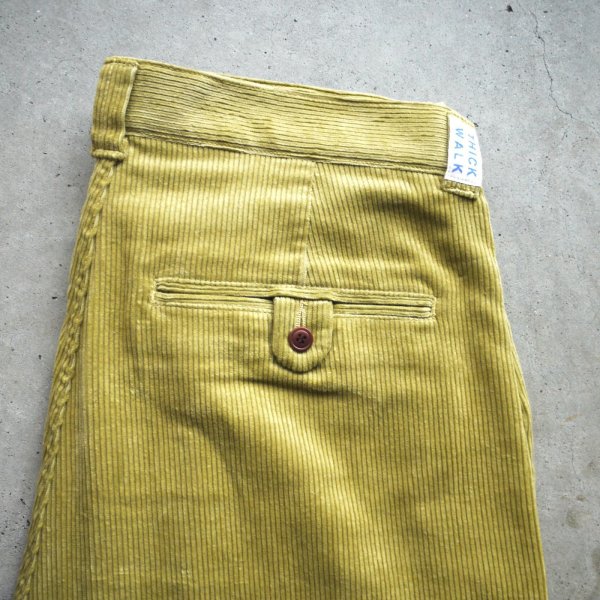 画像2: NOROLL " THICKWALK CORDS PANTS " - LIME GREEN (2)