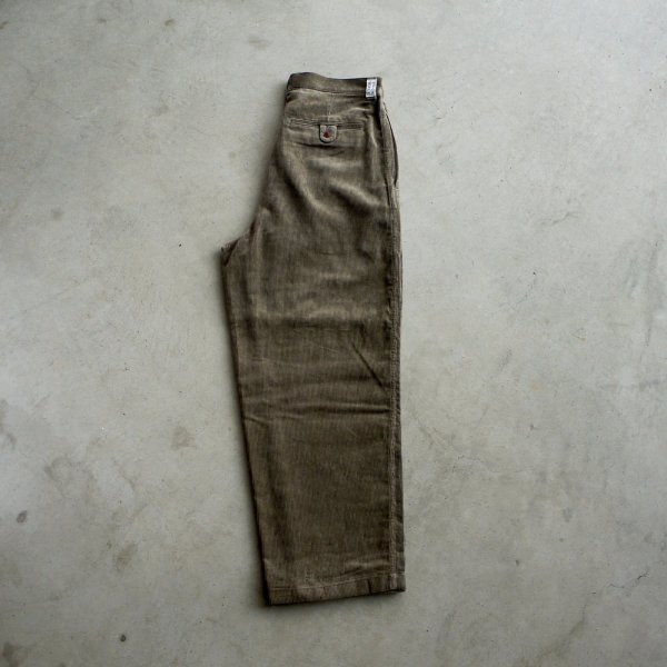 画像2: NOROLL " THICKWALK CORDS PANTS " - SMOKE BROWN (2)