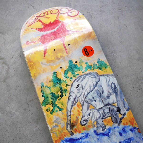 画像2: GX1000 " ELEPHANTS / ZACK KRULL by Savie " - 8.0  X 31.625  inch   (2)