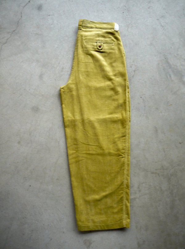 画像3: NOROLL " THICKWALK CORDS PANTS " - LIME GREEN (3)