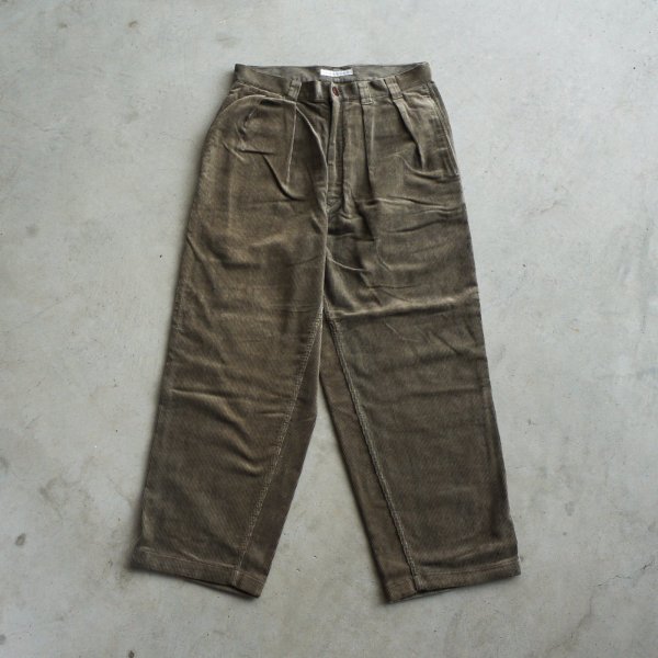 画像1: NOROLL " THICKWALK CORDS PANTS " - SMOKE BROWN (1)