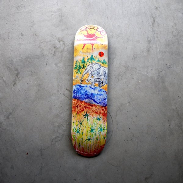 画像1: GX1000 " ELEPHANTS / ZACK KRULL by Savie " - 8.0  X 31.625  inch   (1)