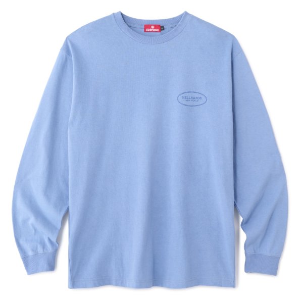 画像1: HELLRAZOR " WARDEN LOGO L/S SHIRT " - SLATE BLUE (1)