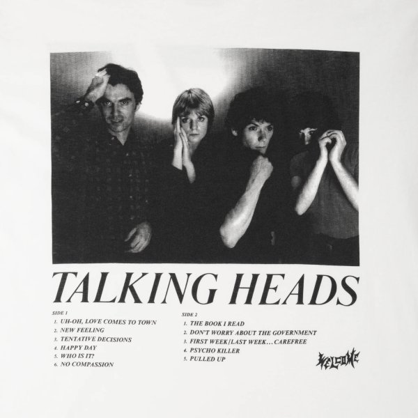 画像3: TALKING HEADS X WELCOME " TRACK LIST TEE " - WHITE (3)