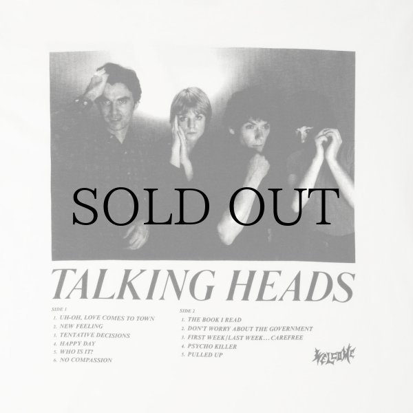 画像3: TALKING HEADS X WELCOME " TRACK LIST TEE " - WHITE (3)