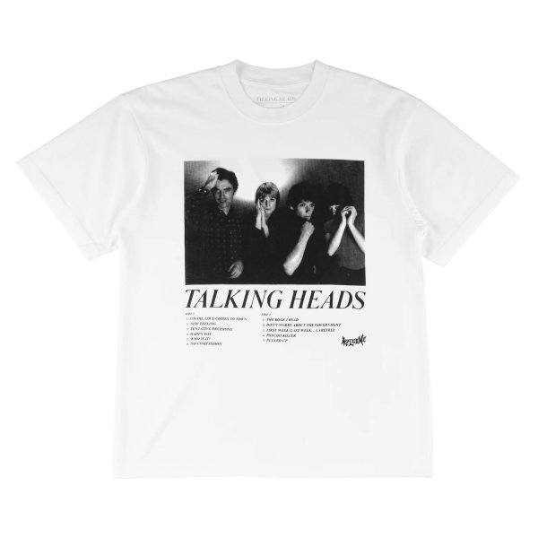 画像1: TALKING HEADS X WELCOME " TRACK LIST TEE " - WHITE (1)