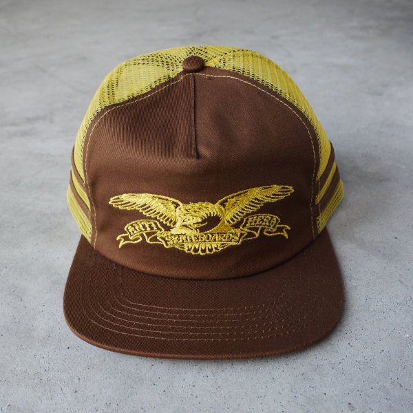 画像1: ANTIHERO " BASIC EAGLE SNAPBACK MESH HAT " - BROWN / MASTERD (1)