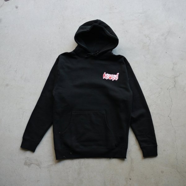 画像1: KROOKED " VAN WASTELL HOODIE " - BLACK (1)
