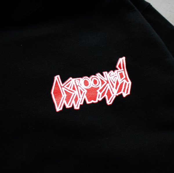 画像2: KROOKED " VAN WASTELL HOODIE " - BLACK (2)