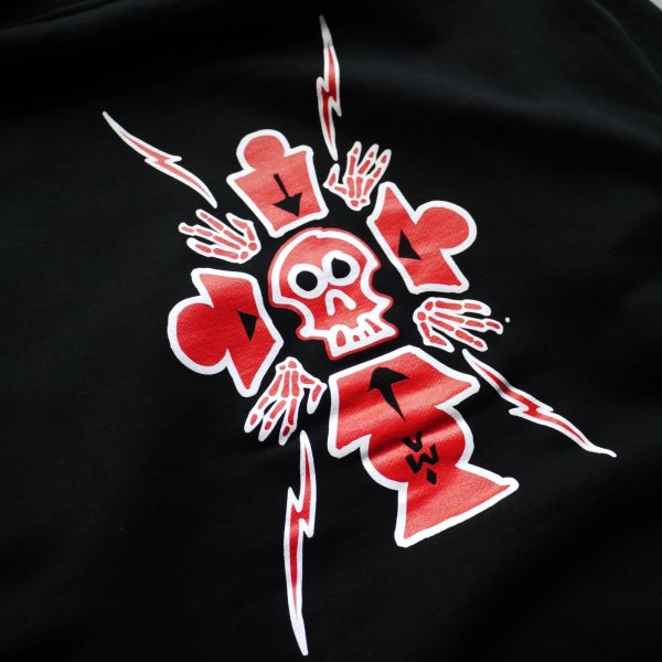 画像4: KROOKED " VAN WASTELL HOODIE " - BLACK (4)