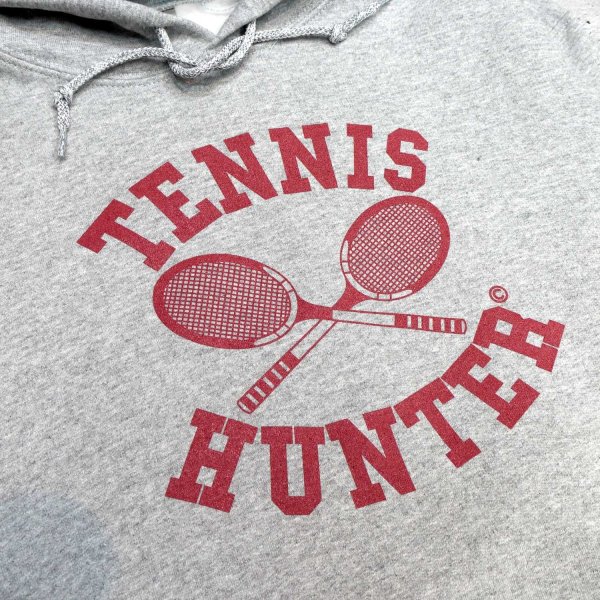 画像4: SAME OLD " TENNIS HUNTER HOODIE " - GRAY with MAROON (4)