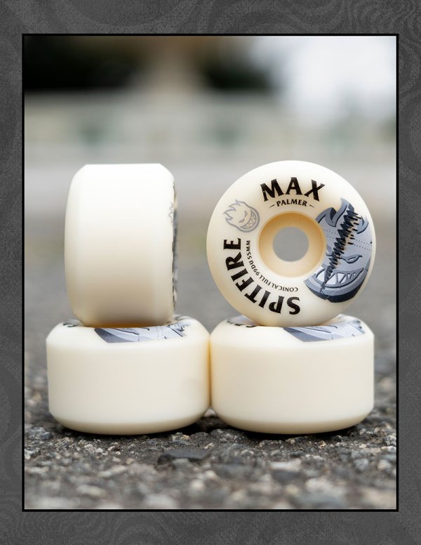 画像4:  SPITFIRE WHEELS " FORMULA FOUR / MAX PALMER［ BURN SQUAD ］ " - 55MM NATURAL / CONICAL FULL 99DU   (4)