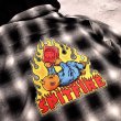 画像7: SPITFIRE " DEMONSEED HOODED FLANNEL SHIRT " - BLACK with WHITE (7)