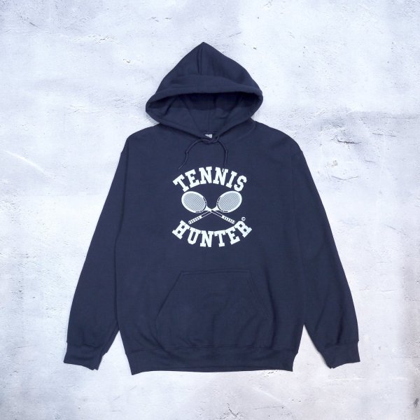 画像1: SAME OLD " TENNIS HUNTER HOODIE " - NAVY with WHITE (1)