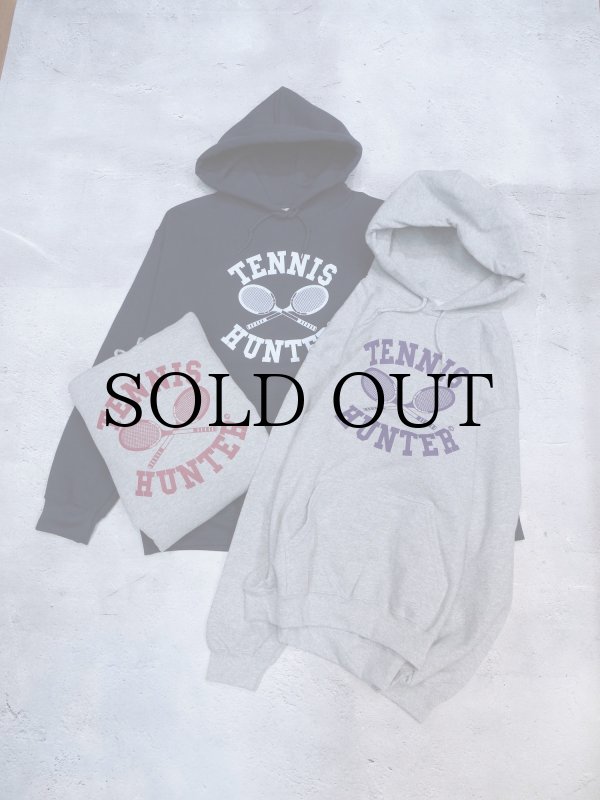 画像3: SAME OLD " TENNIS HUNTER HOODIE " - GRAY with PURPLE (3)