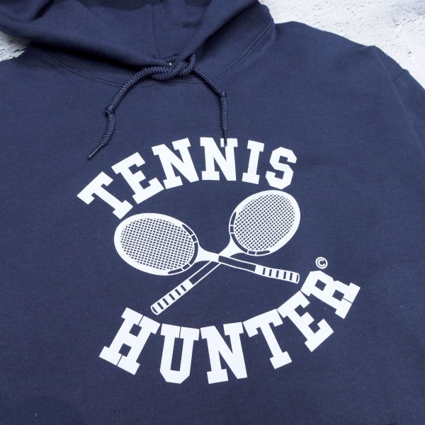 画像2: SAME OLD " TENNIS HUNTER HOODIE " - NAVY with WHITE (2)