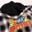 画像9: SPITFIRE " DEMONSEED HOODED FLANNEL SHIRT " - BLACK with WHITE (9)