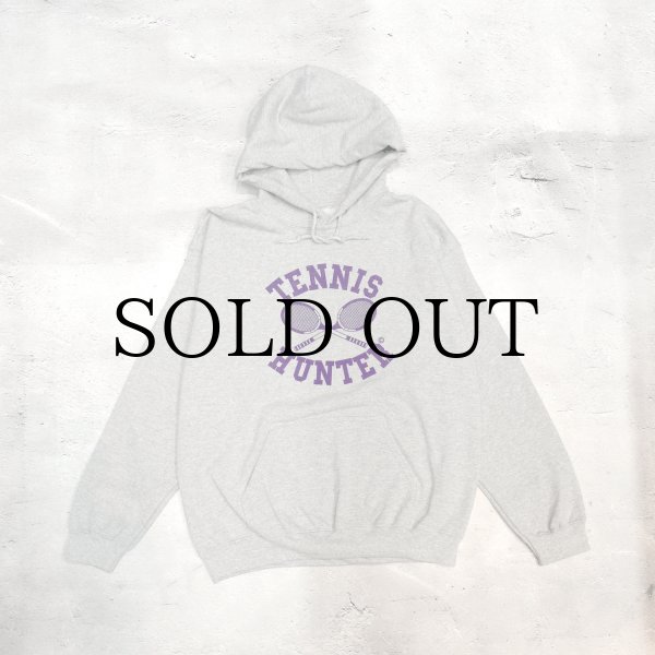 画像1: SAME OLD " TENNIS HUNTER HOODIE " - GRAY with PURPLE (1)
