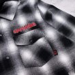 画像2: SPITFIRE " DEMONSEED HOODED FLANNEL SHIRT " - BLACK with WHITE (2)