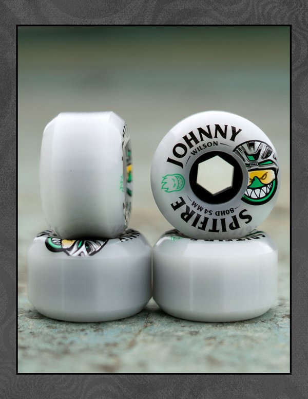 画像4:  SPITFIRE WHEELS " JOHNNY WILSON ［ BURN SQUAD ］ " - 54MM CLEAR / CONICAL FULL 80HD   (4)