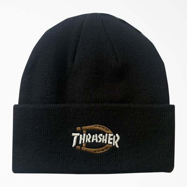 画像1: DICKIES X THRASHER " BEANIE " - BLACK (1)