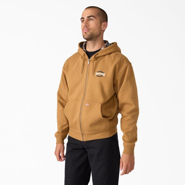 画像4: DICKIES x THRASHER / HOODIE - BROWN (4)