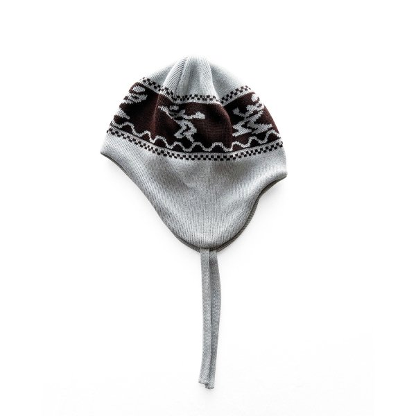 画像1: COMFORTABLE REASON " DUB EFFECT EAR FLAP " - SILVER WHITE (1)