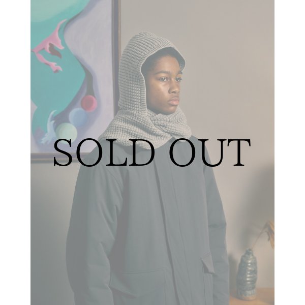 画像5: COMFORTABLE REASON " WAFFLE HOOD SCARF " - GRAY (5)