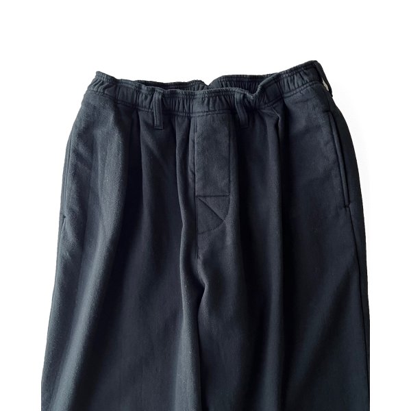 画像2: COMFORTABLE REASON " FLEECE BACK PANTS " - BLACK (2)