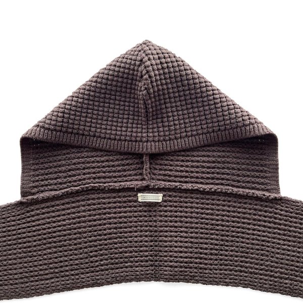 画像3: COMFORTABLE REASON " WAFFLE HOOD SCARF " - BROWN (3)